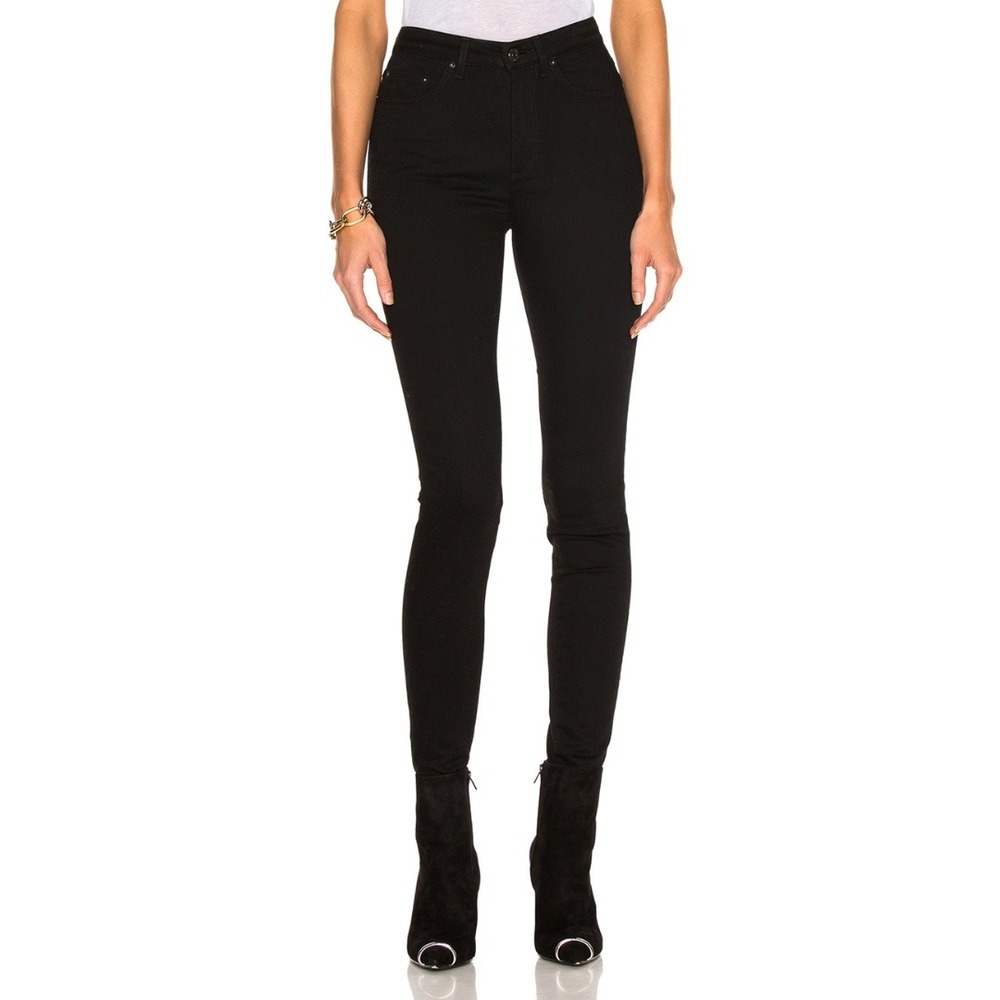 Acne Studios Jeans Womens 26 Black‎ Pin Skinny Denim Cotton Grunge Goth Slim